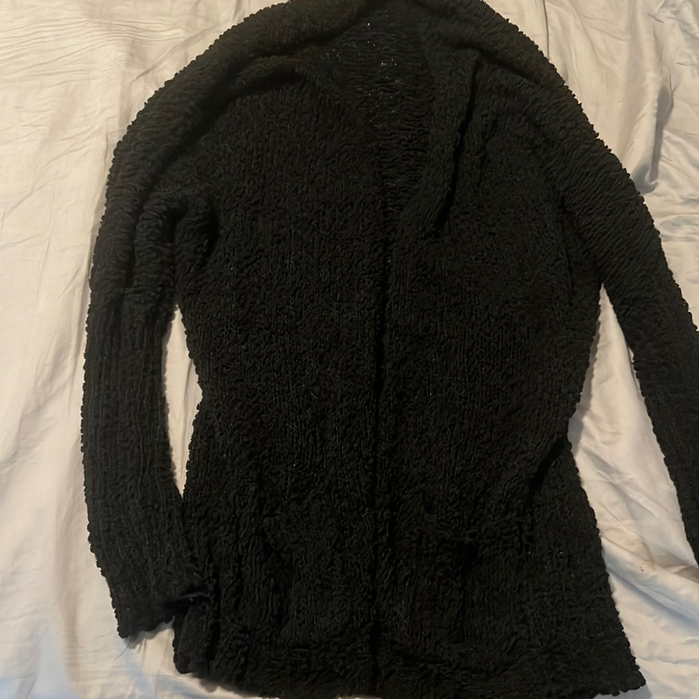 Black cardigan